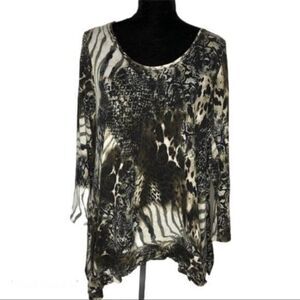 Ducci Animal Print Tunic Size L
